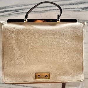 Furla Leather Satchel With Strap